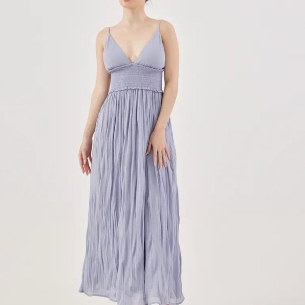 Love Bonito Aviette Padded Crinkled Maxi Dress